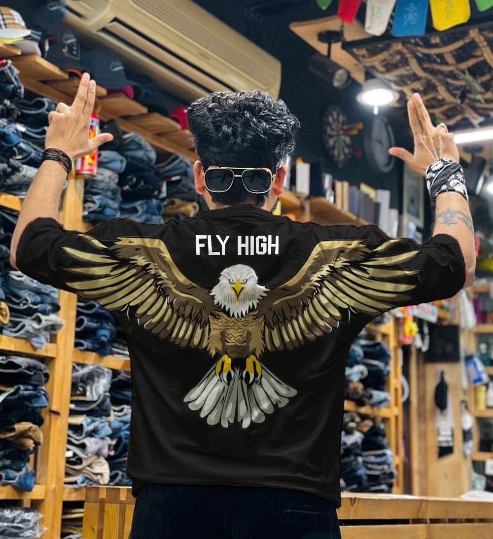 EAGLE PRINTED  HOODIE  FOR BOYS