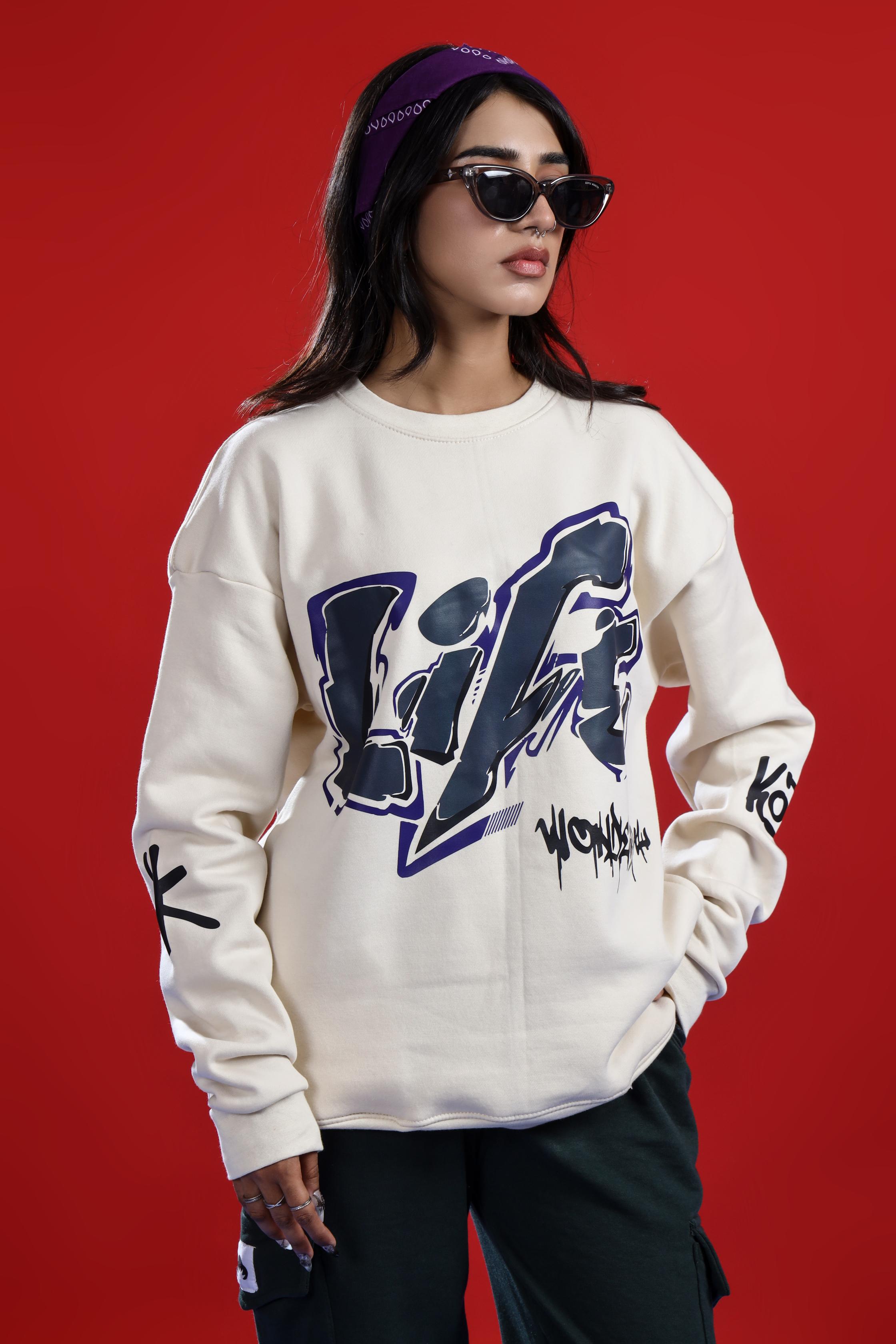 LIFE OVERSIZED SWEATSHIRT